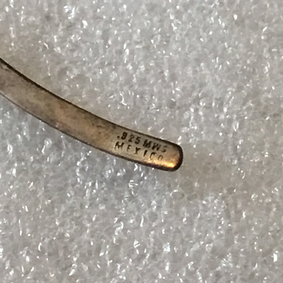 Vintage sterling silver choker marked MWS Mexico - Picture 5 of 5